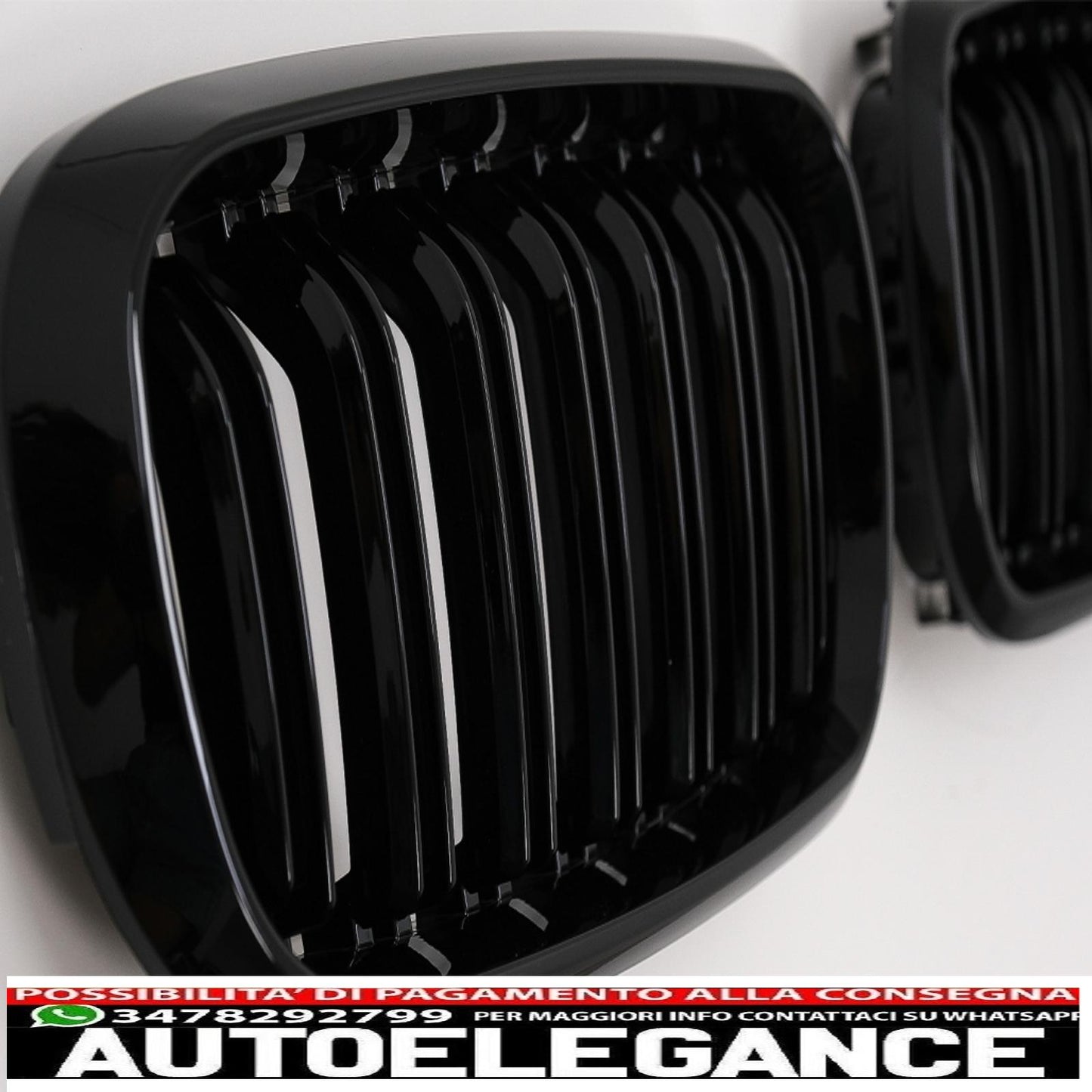 rene centrale griglie adatto per bmw x5 f15 x6 f16 (2014-2018) x5m x6m design a doppia striscia pacchetto m sport