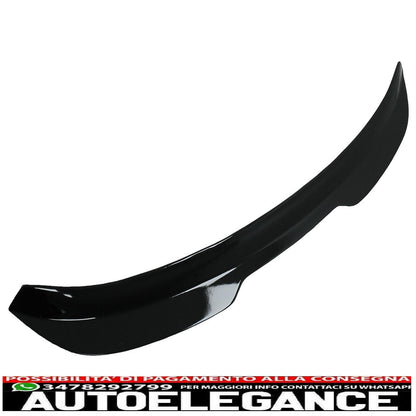 Spoiler sul tetto aggiuntivo per Audi A6 C7 4G Avant 2011-2015 Nero lucido