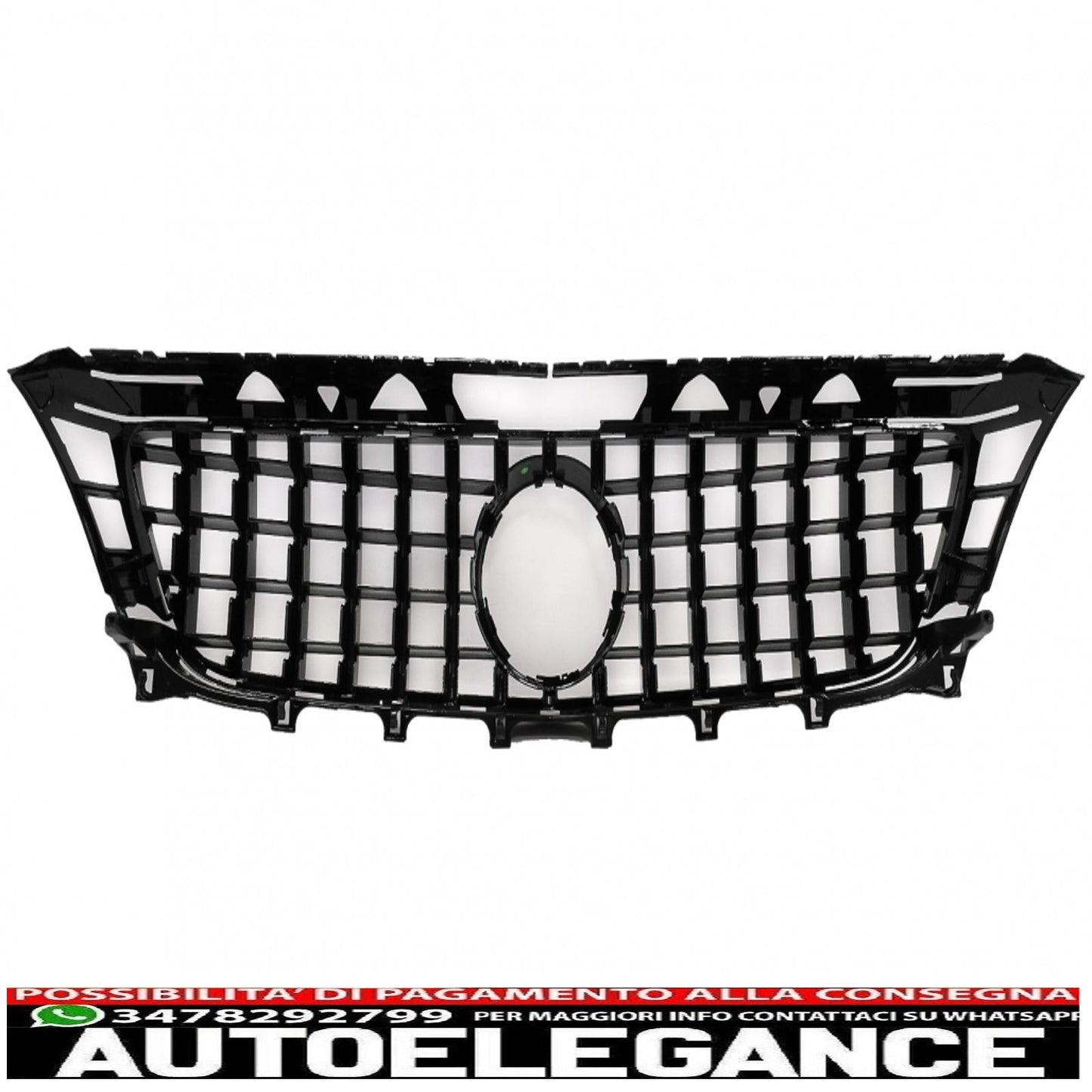 front grille suitable for mercedes cls w218 c118 (2011-2014) x218 shooting Brake (2012-2014) gt-r panamericana piano black design