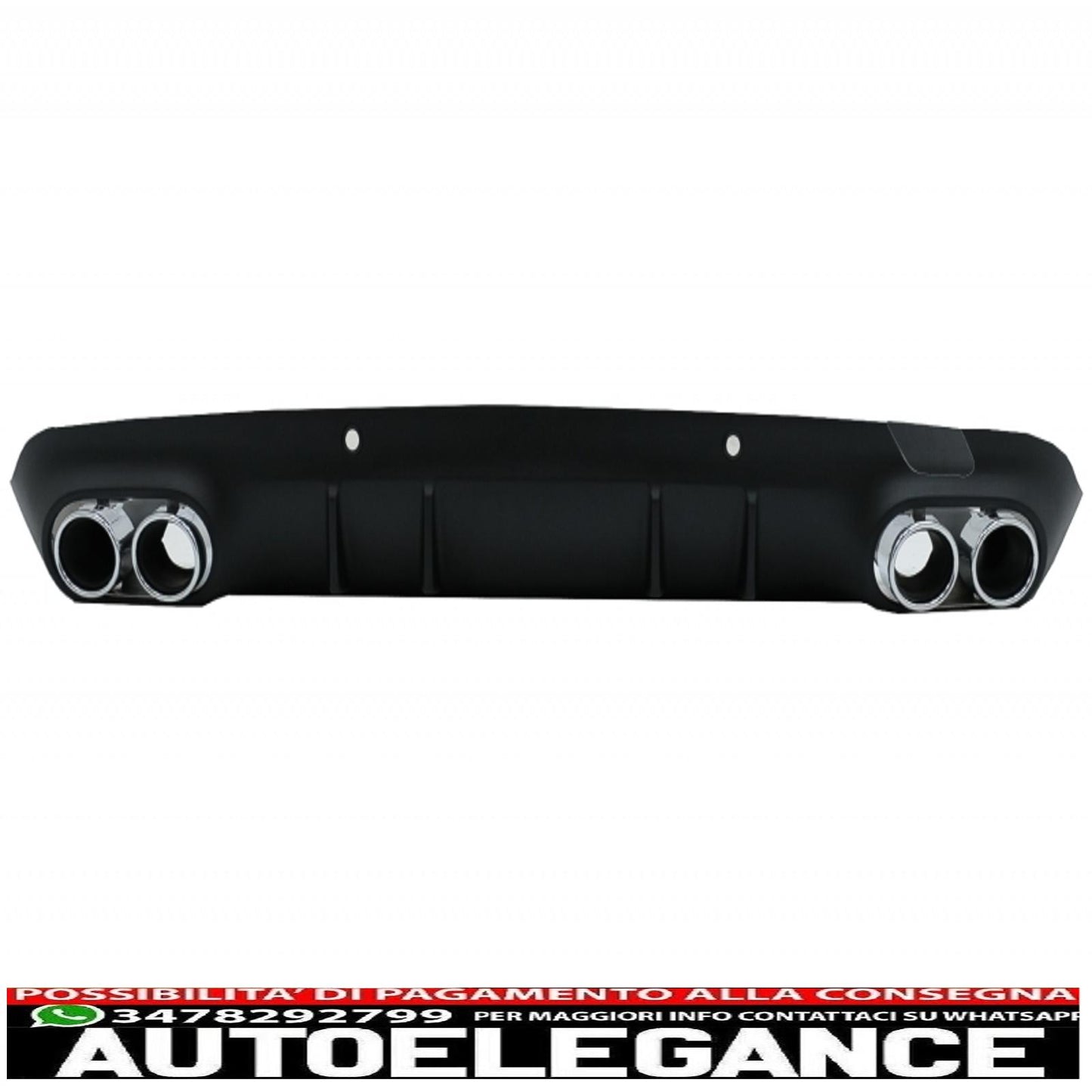 central grille with diffuser and exhaust tips suitable for mercedes cls class c257 (2018-up) gtr cls53 only design rear bumper amg line
