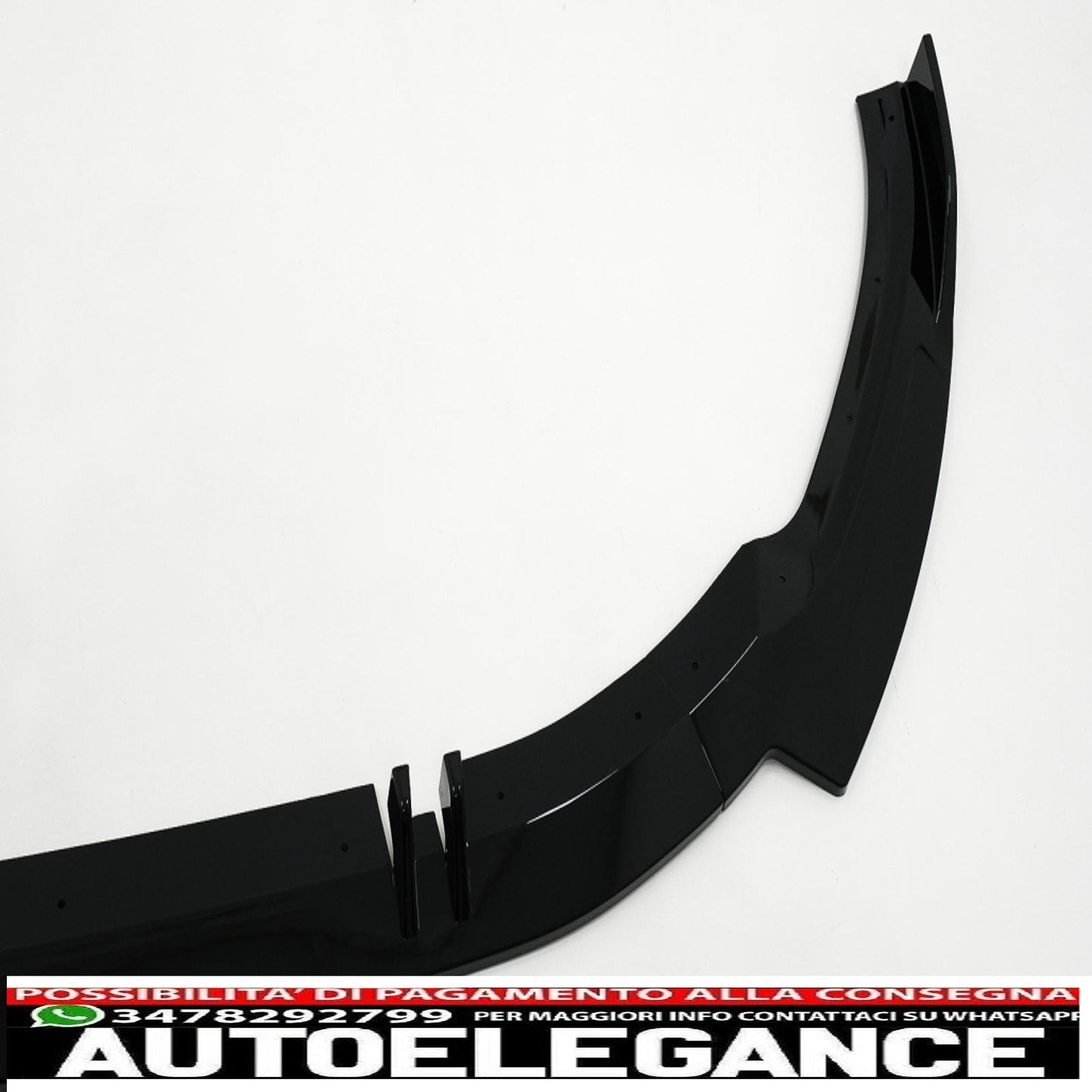 Front bumper additional spoiler suitable for Audi A5 F5 Facelift S-Line (2020-up) Piano Black