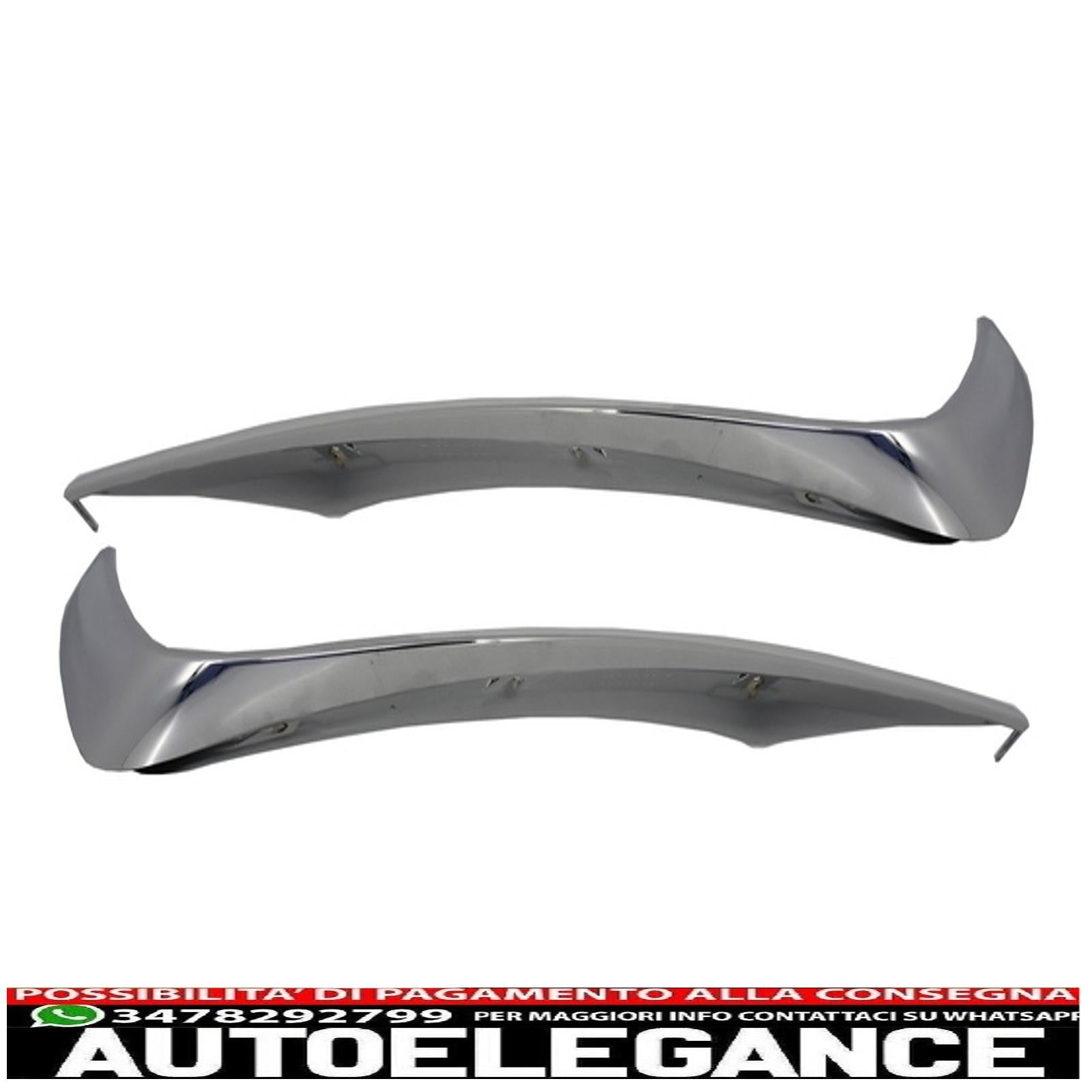 Alette splitter per paraurti anteriore adatte per mercedes w222 classe s s65 design (2013-up) edizione cromata AUTOELEGANCERICAMBI