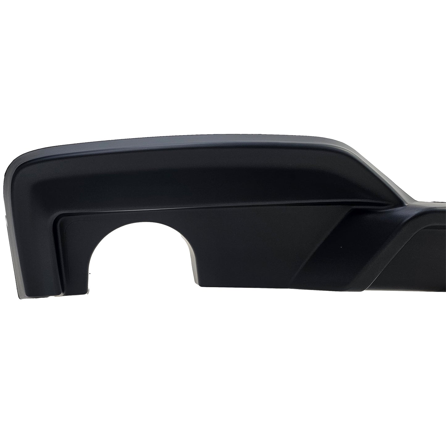 DIFFUSORE POSTERIORE 1+1 ADATTO PER BMW SERIE 6 F12 F13 F06 LOOK NERO OPACO