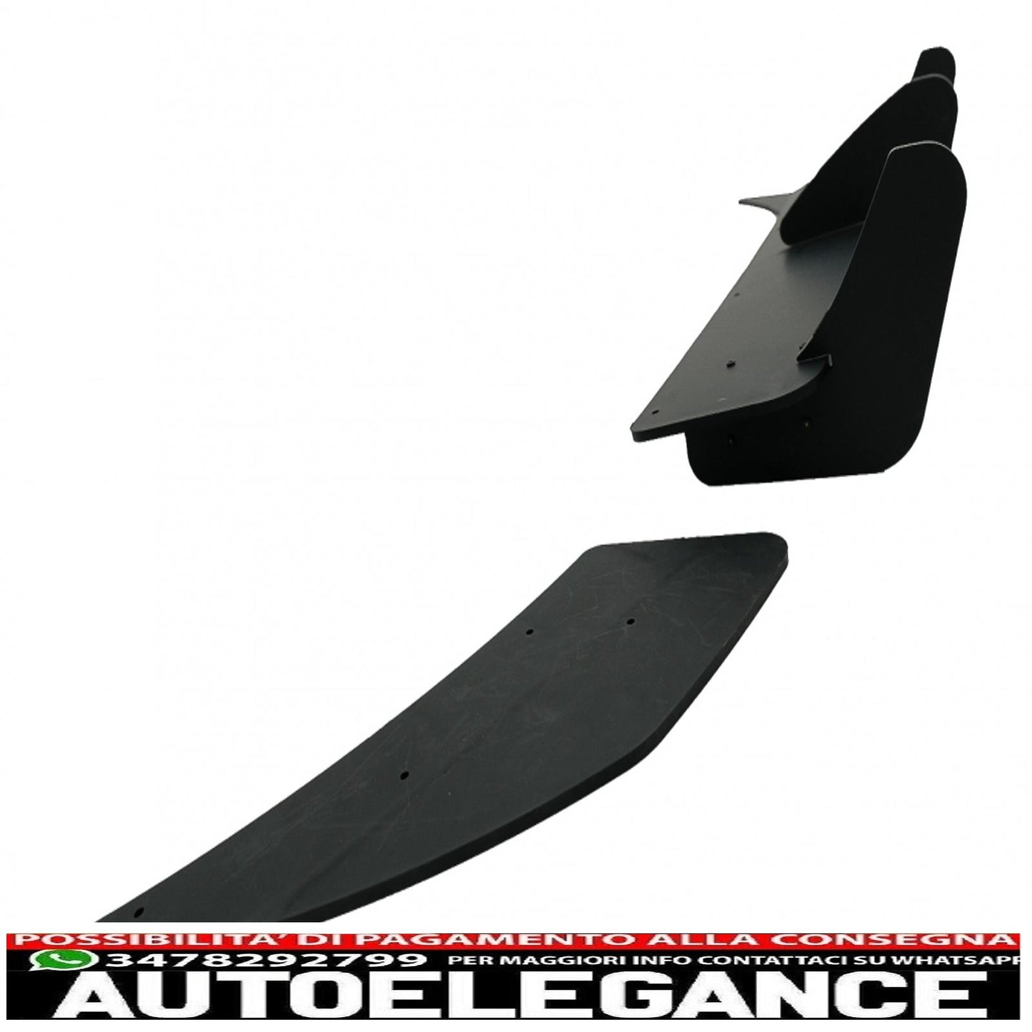 estensione paraurti posteriore per diffusore e splitter laterali adatta per vw golf 7 vii r (2013-2016)