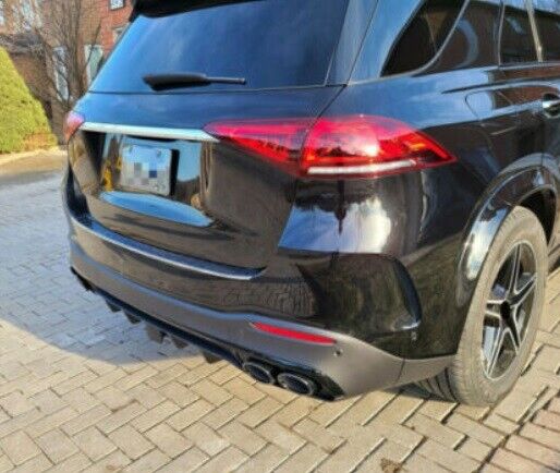 DIFFUSORE POSTERIORE MERCEDES GLE W167 SUV 2019+ TERMINALI INOX AMG