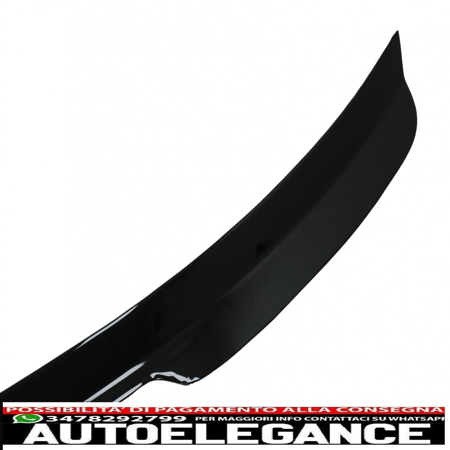 trunk spoiler suitable for audi a6 c7 4g sedan 4 doors (2011-2018) piano black 
