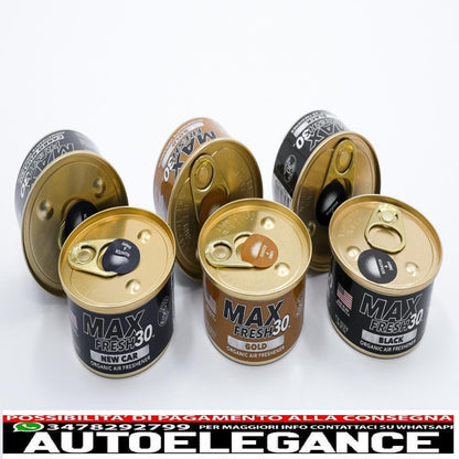 paradise air fresh deodorante biologico senza tappo lattina max fresh 30 6 lattine assortite