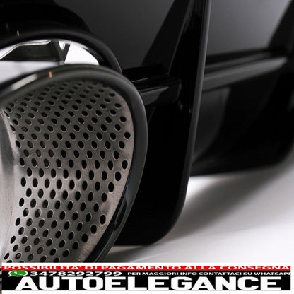 Diffusore e terminali di scarico per mantovana paraurti posteriore adatti per audi a6 4g facelift (2015-2018) design rs6 solo nero paraurti s-line