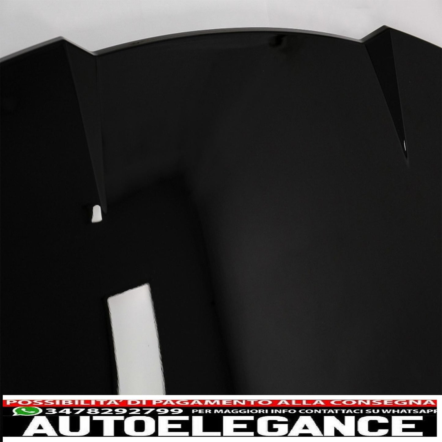 spoiler posteriore sul tetto adatto per audi q8 suv (2018-up) rs design pianoforte nero