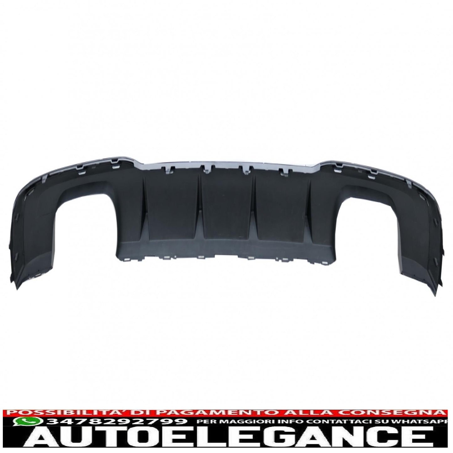 Diffusore mantovana paraurti posteriore con sistema di scarico adatto per audi a3 8v restyling hatchback sportback (2016-2019) paraurti s-line design s3