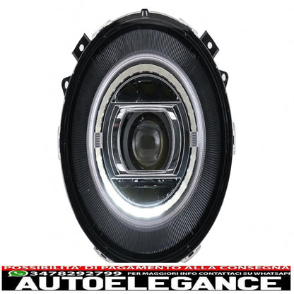 fari anteriori full led adatti per mercedes classe g w463 (2005-2017) design cromato facelift 2018 con accensione dinamica