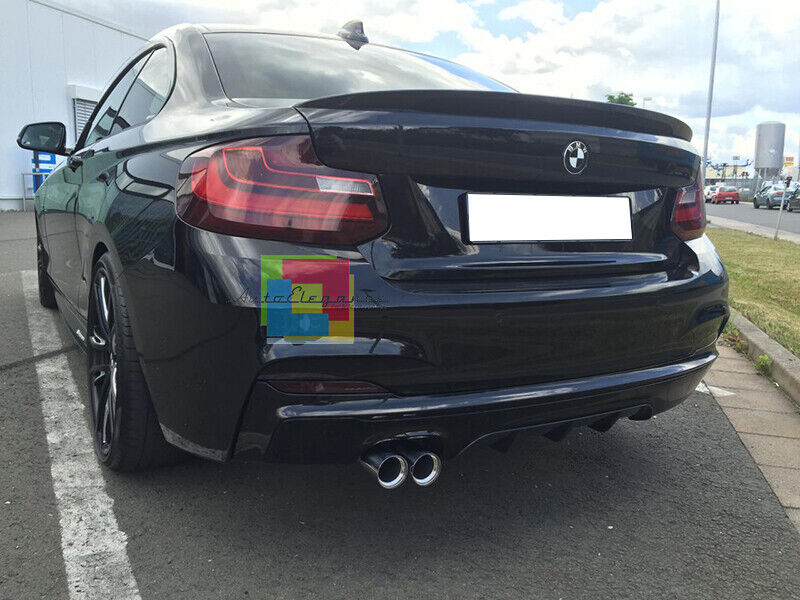 SPOILER IN ABS PER BMW SERIE 2 F22 F23 DIFFUSORE PARAURTI POSTERIORE M- SPORT /
