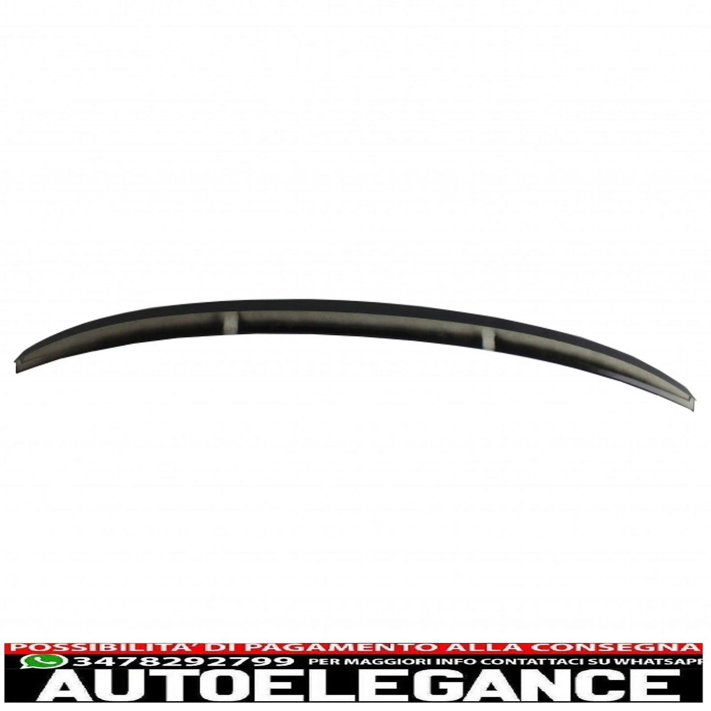 trunk spoiler suitable for audi a4 b9 sedan (2016-up) piano black