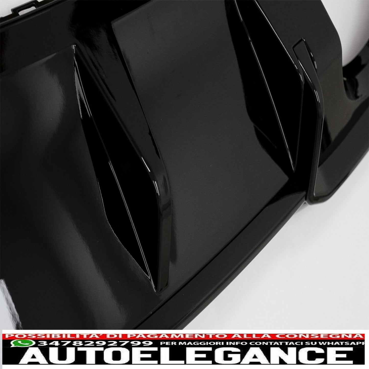 Diffusore mantovana paraurti posteriore con sistema di scarico completo adatto per audi a3 8v facelift (2016-2019) berlina cabrio rs3 solo design paraurti s-line pianoforte nero