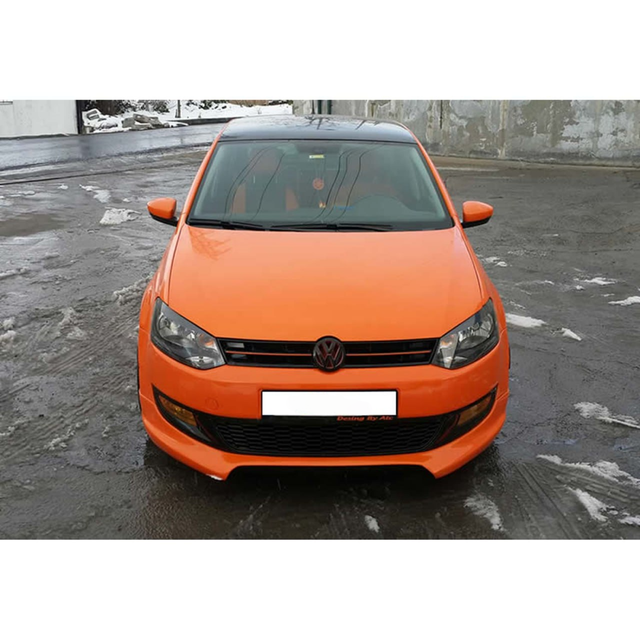 UNDER BUMPER VW POLO 6R 6C STANDARD RAW LOOK SPORTY DESIGN 