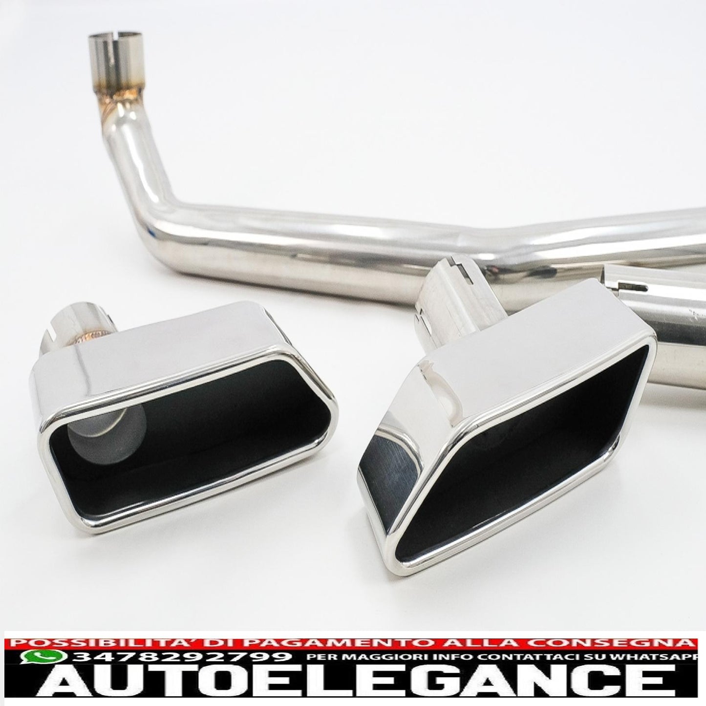 diffusore aria doppia uscita bmw serie 5 f10 (2011-2017) m 550i design con impianto di scarico adatto per paraurti standard