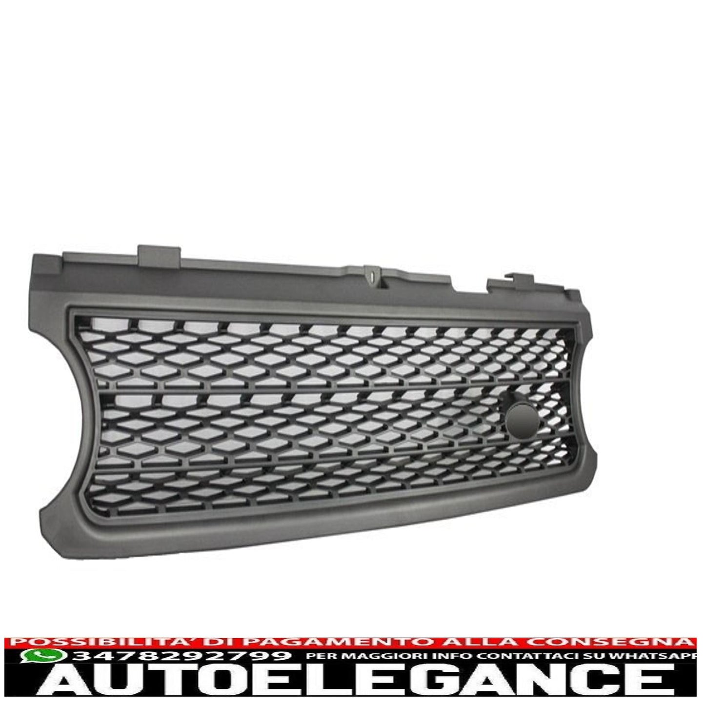 center grille suitable for land rover range rover vogue iii (l322) (2006-2009) silver autobiography supercharged edition