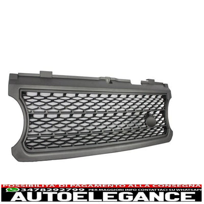 center grille suitable for land rover range rover vogue iii (l322) (2006-2009) silver autobiography supercharged edition