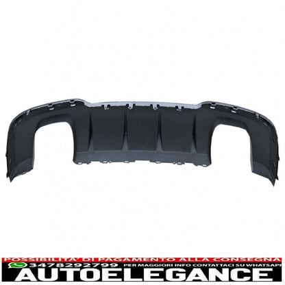 Diffusore mantovana paraurti posteriore con sistema di scarico adatto per a3 8v restyling hatchback sportback (2016-2019) paraurti s-line design s3