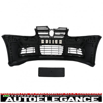 paraurti anteriore adatto per vw golf v 5 (2003-2007) jetta (2005-2010) griglia cromata r32 look