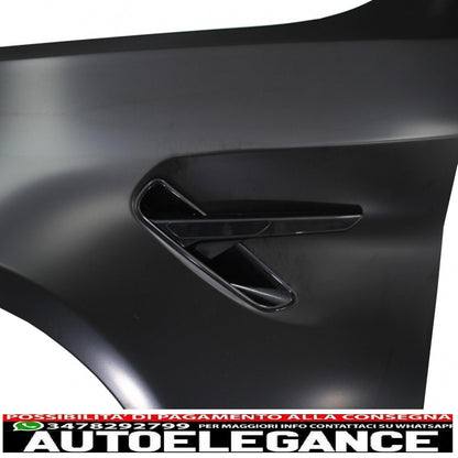 parafanghi anteriori adatti per bmw serie 5 g30 g31 g38 (2017-) limousine touring nero design m5