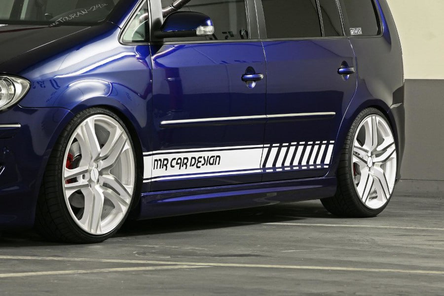 MINIGONNE LATERALI ADATTE PER VW TOURAN MK1 (2003-2015) LOOK TUNING