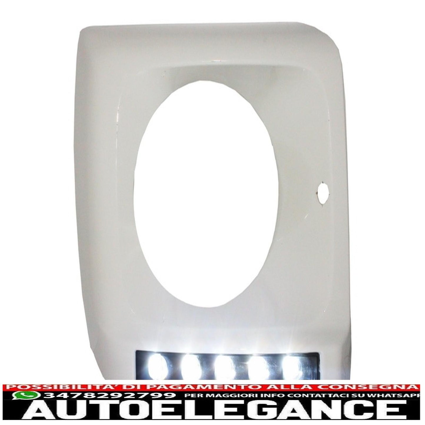 Copri fari bianchi con led drl luci di marcia diurna adatti per mercedes classe g w463 (1989-2012) design g65 AUTOELEGANCERICAMBI