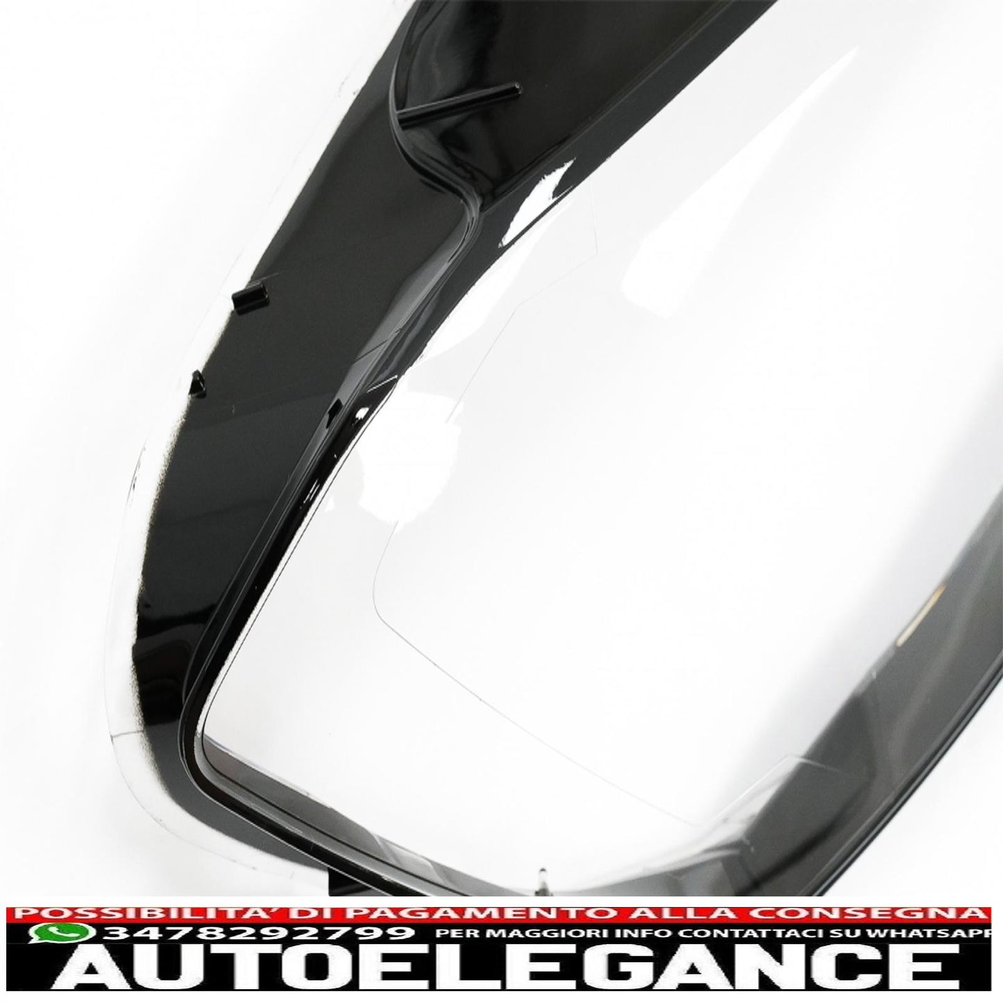 Occhiali per lenti fari adatti per vw golf 7 vii (2013-2017) trasparenti