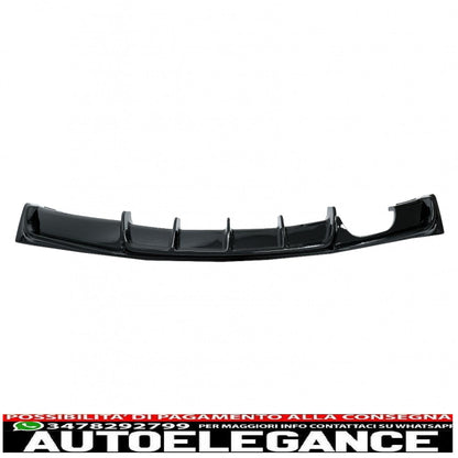 diffusore paraurti posteriore pianoforte spoiler mantovana nero punta marmitta di scarico adatta per bmw serie 3 f30 2011+ m-performance design sinistra doppia uscita