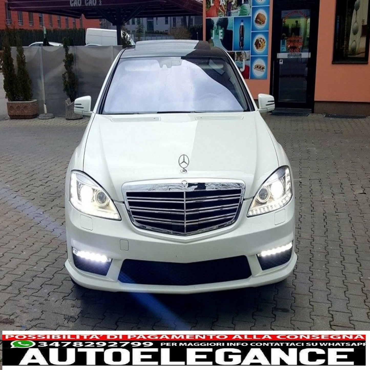dedicated drl led daytime running lights suitable for mercedes w221 s class (2010-2013) right side