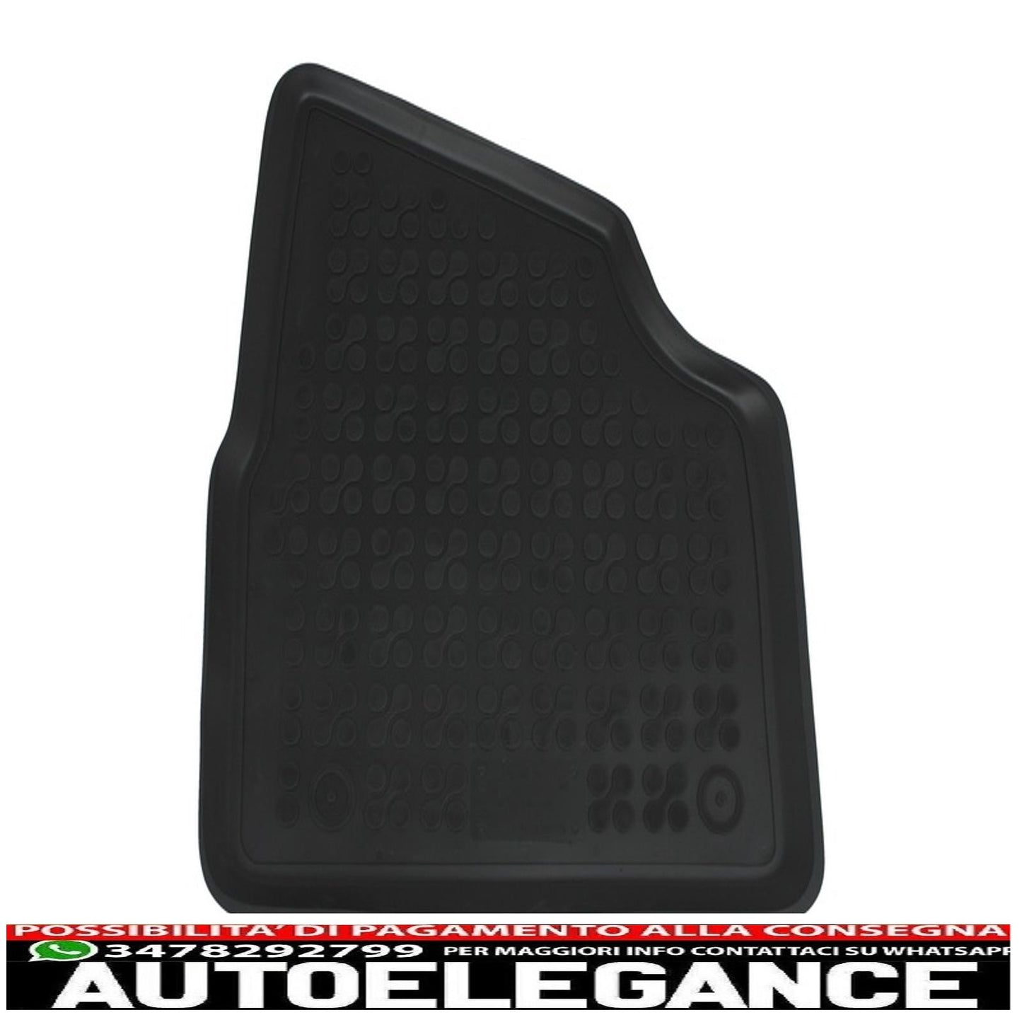 Black rubber mat suitable for opel corsa c 2000-2006
