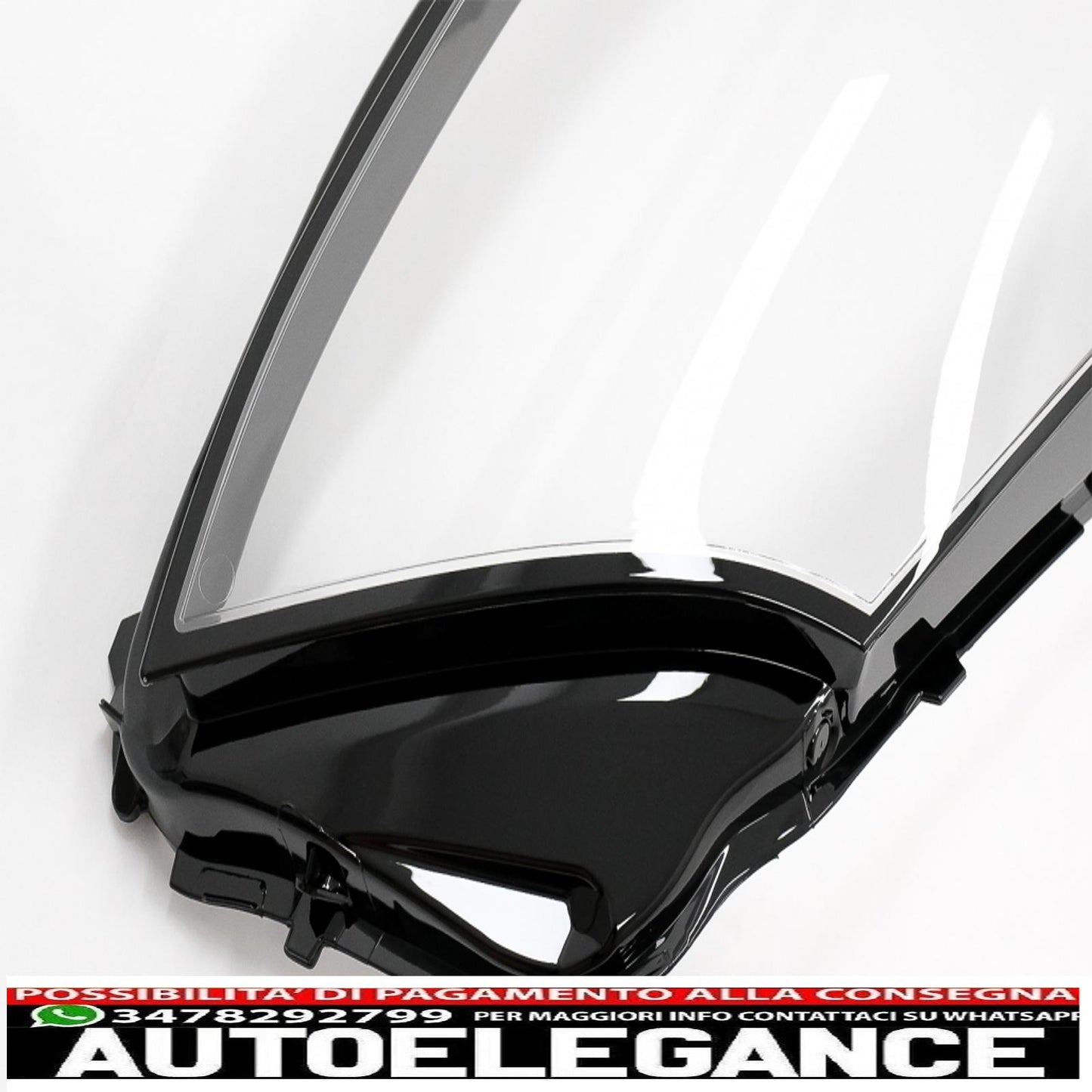 headlight lenses suitable for mercedes s class w222 restyling (2017-2020) clear 