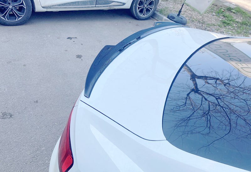 BOOT WING SPOILER SUITABLE FOR AUDI A5 F5 2016+ GLOSSY BLACK SPORTY DESIGN