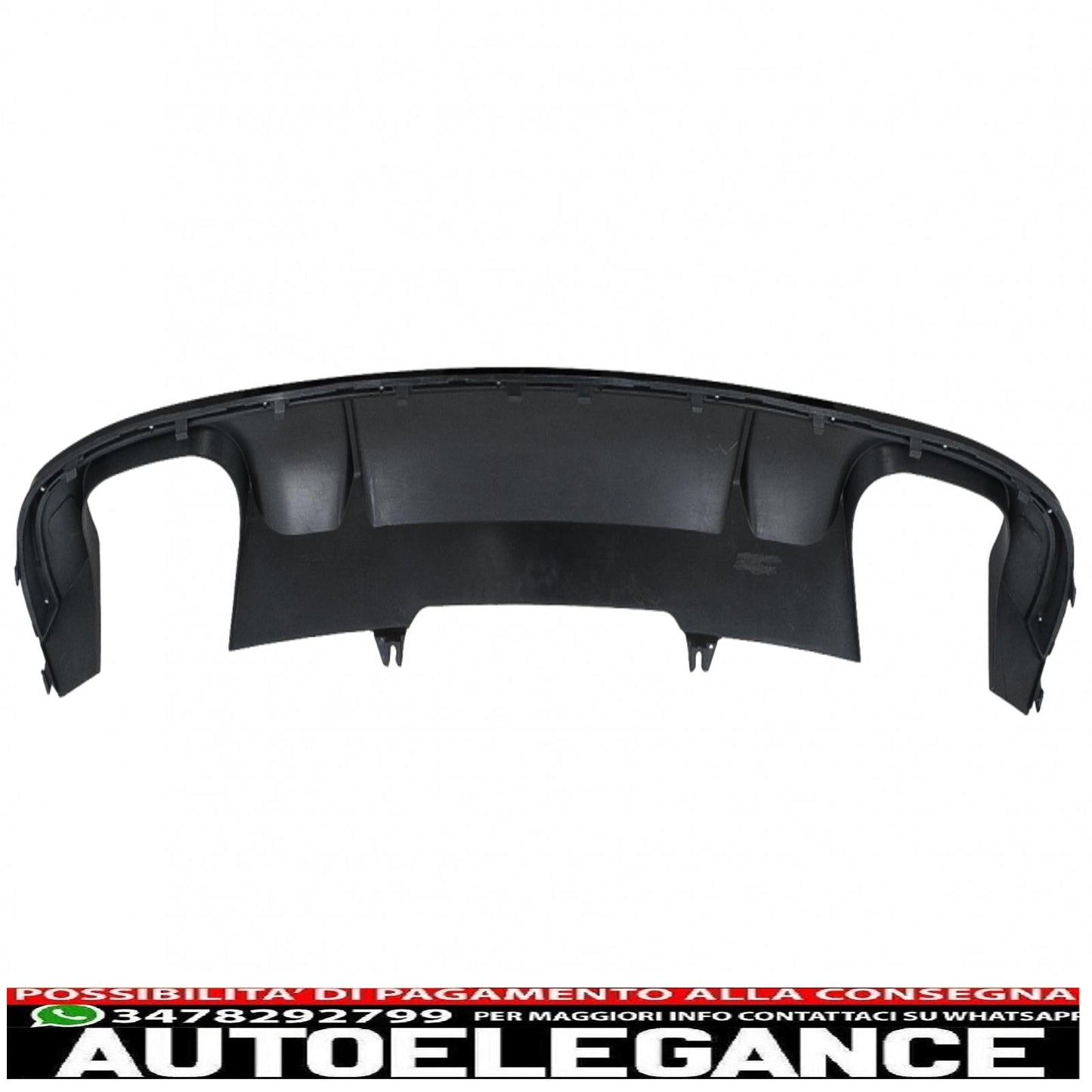Diffusore mantovana paraurti posteriore adatto per audi a4 b9 8w berlina avant (2016-2018) nero s4 design per s-line