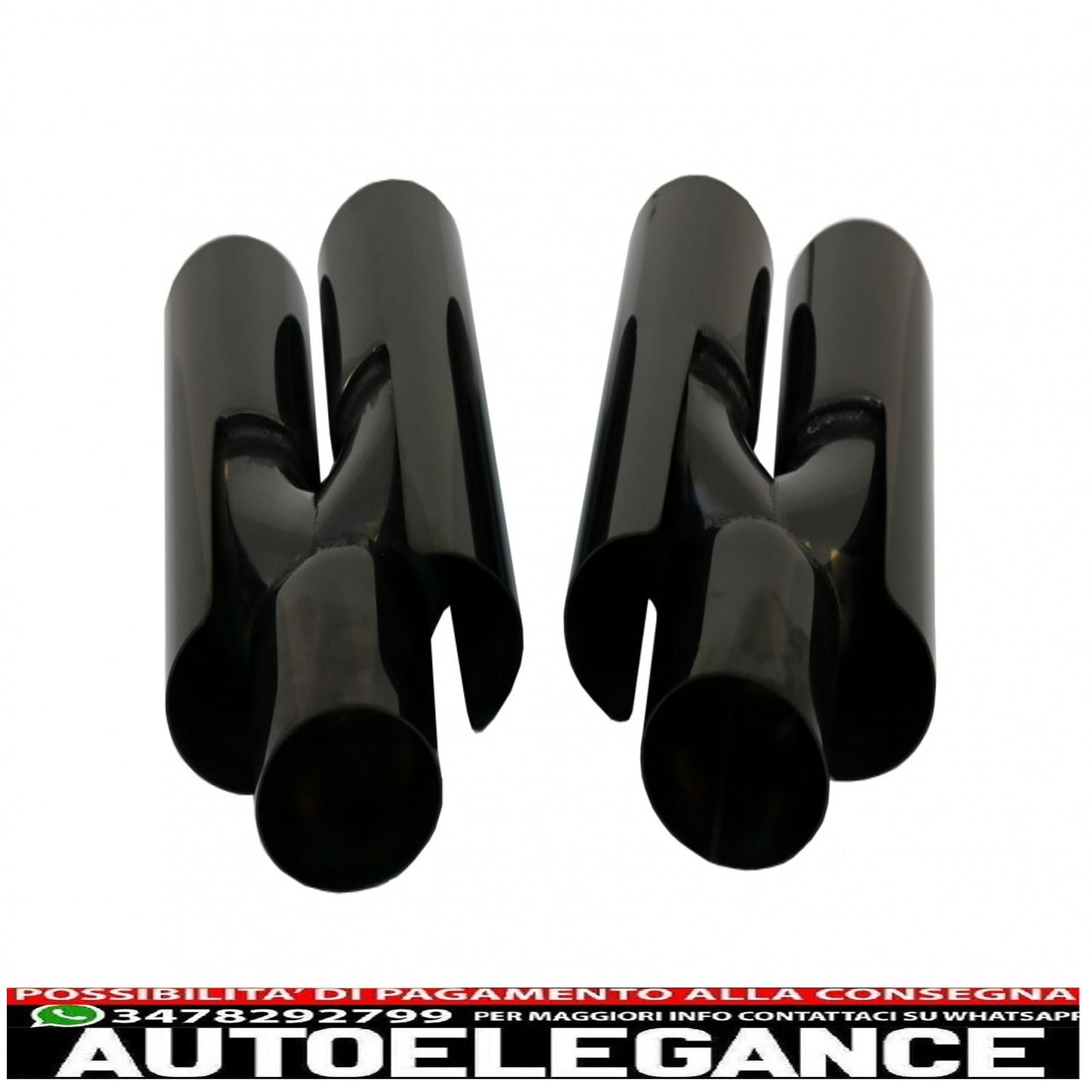 exhaust muffler tips suitable for bmw e60 e90 e92 e93 f10 f30 m3 m5 m6 piano black design 
