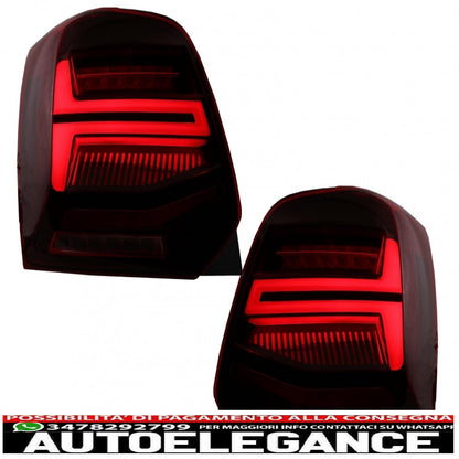 fanali posteriori full led adatti per vw polo 6r 6c 61 (2011-2017) indicatori di direzione dinamici sequenziali vento look