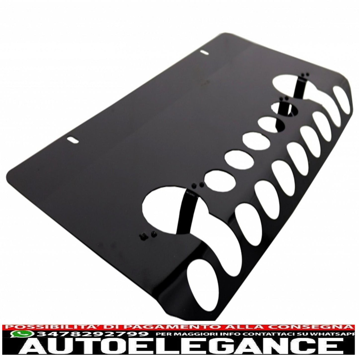 Gloss Black Front Bumper Skid Plate Off Road Spoiler LED DRL Extension Fit For Mercedes G Class W463 (1989-2016) B-Design 