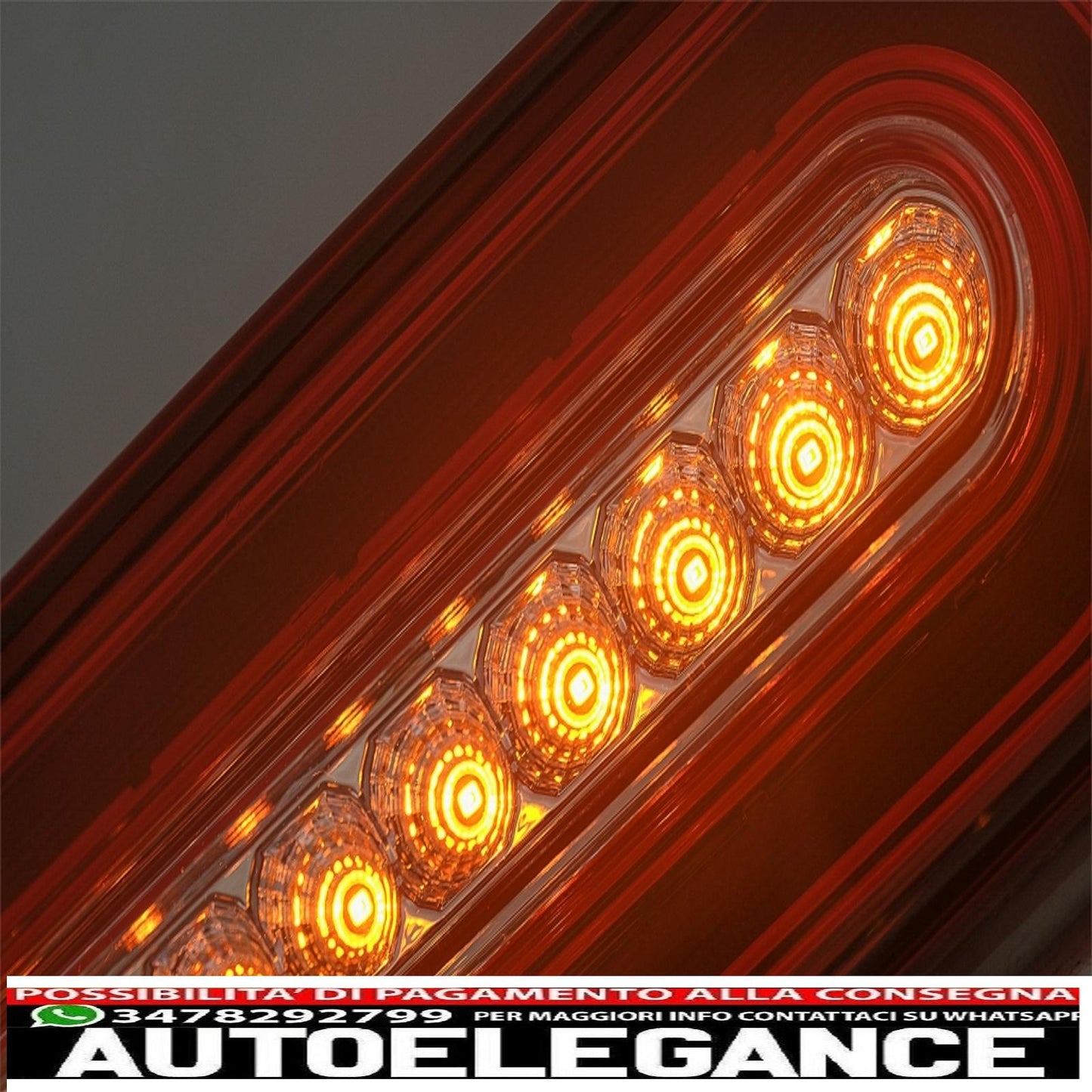 Full LED rear lights suitable for Mercedes G-Class W463 (1989-2015) transparent red