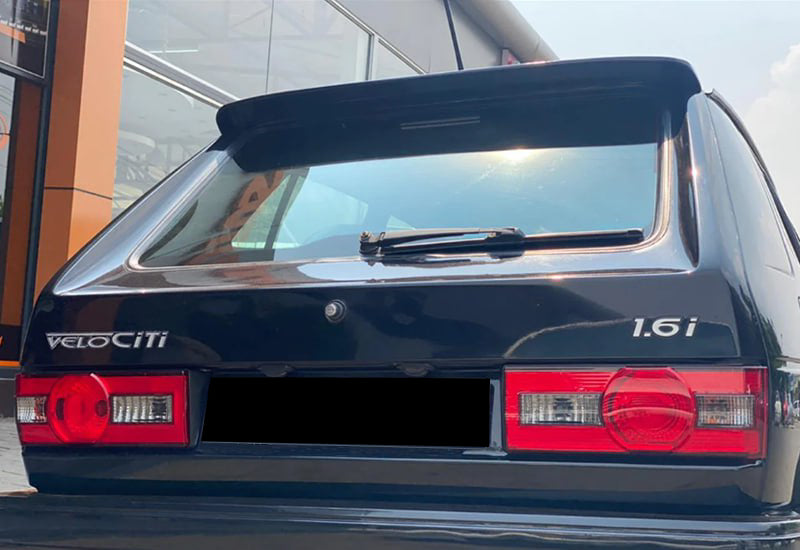 SPOILER TETTO ADATTO PER VW GOLF MK1 1974-1985 LOOK RLINE GTI NERO LUCIDO