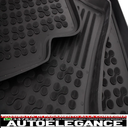 Rubber mat suitable for mercedes e-class w211 (2002-2009) black
