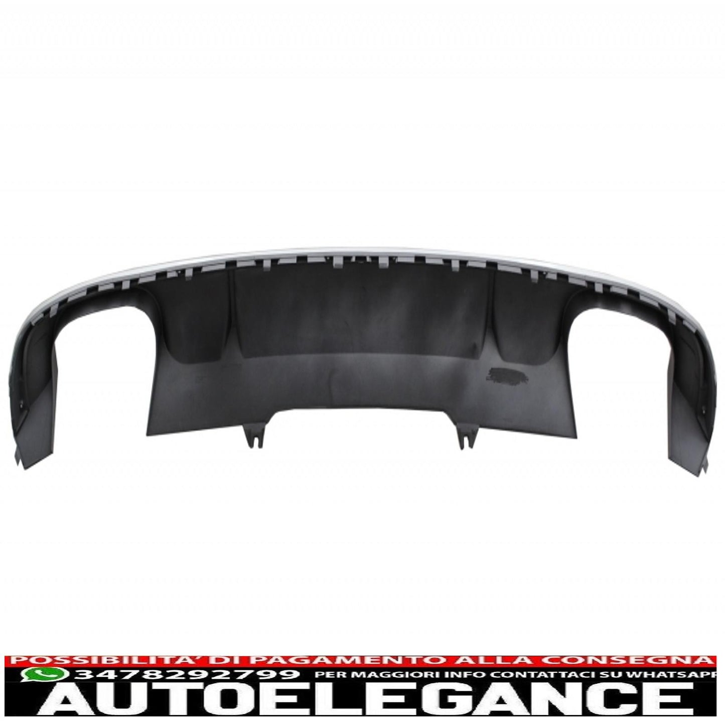 Diffusore paraurti posteriore con terminali di scarico terminali di scarico adatti per audi a4 b9 8w berlina avant s-line (2016-2018) s4 design