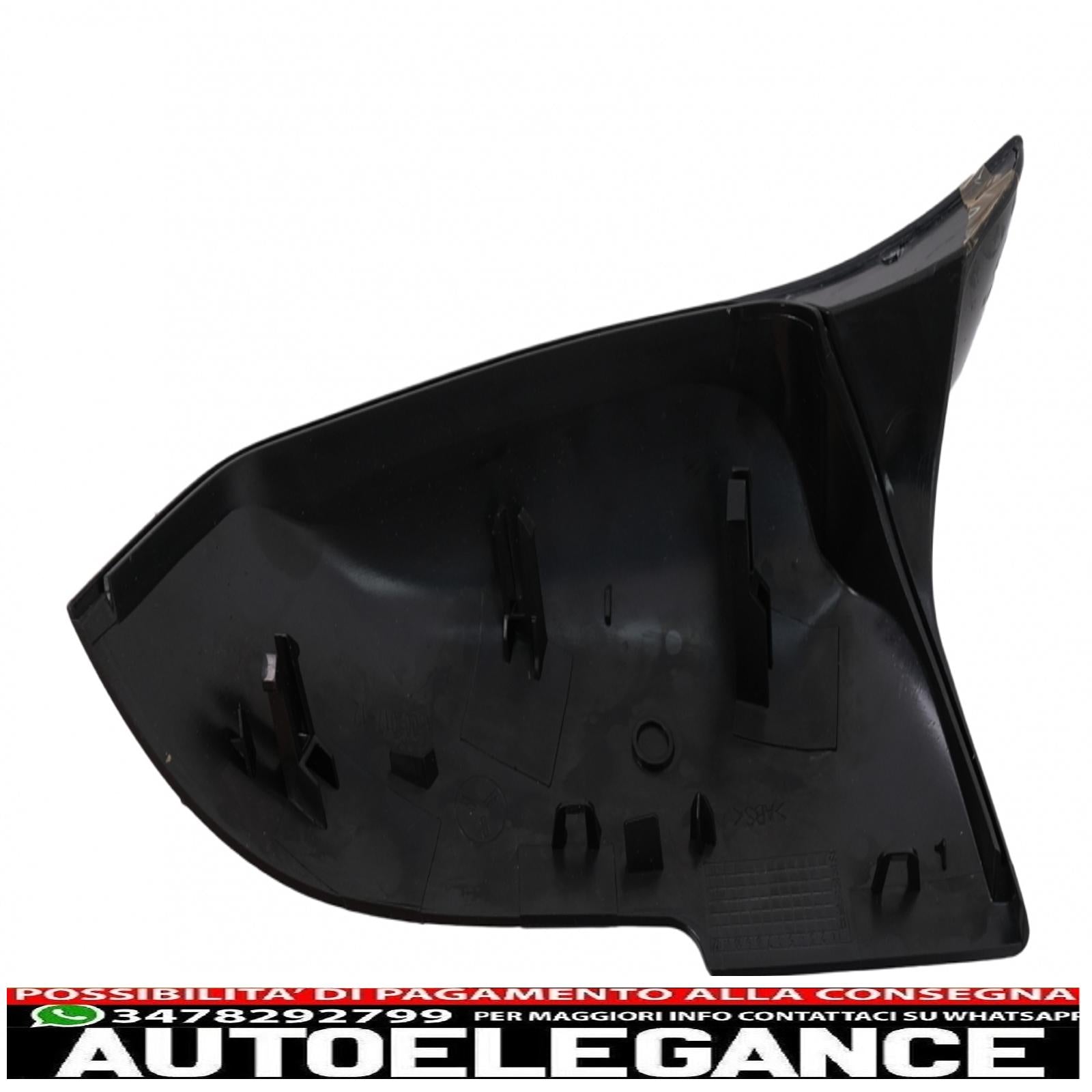 Copri specchietti adatti per bmw serie 1/2/3/4 f20 f21 f22 f23 f30 f31 f32 f33 f36 nero AUTOELEGANCERICAMBI