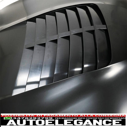 cofano cofano con prese d'aria adatto per ford mustang mk6 vi sesta generazione (2015-2017) design gt 500 AUTOELEGANCERICAMBI