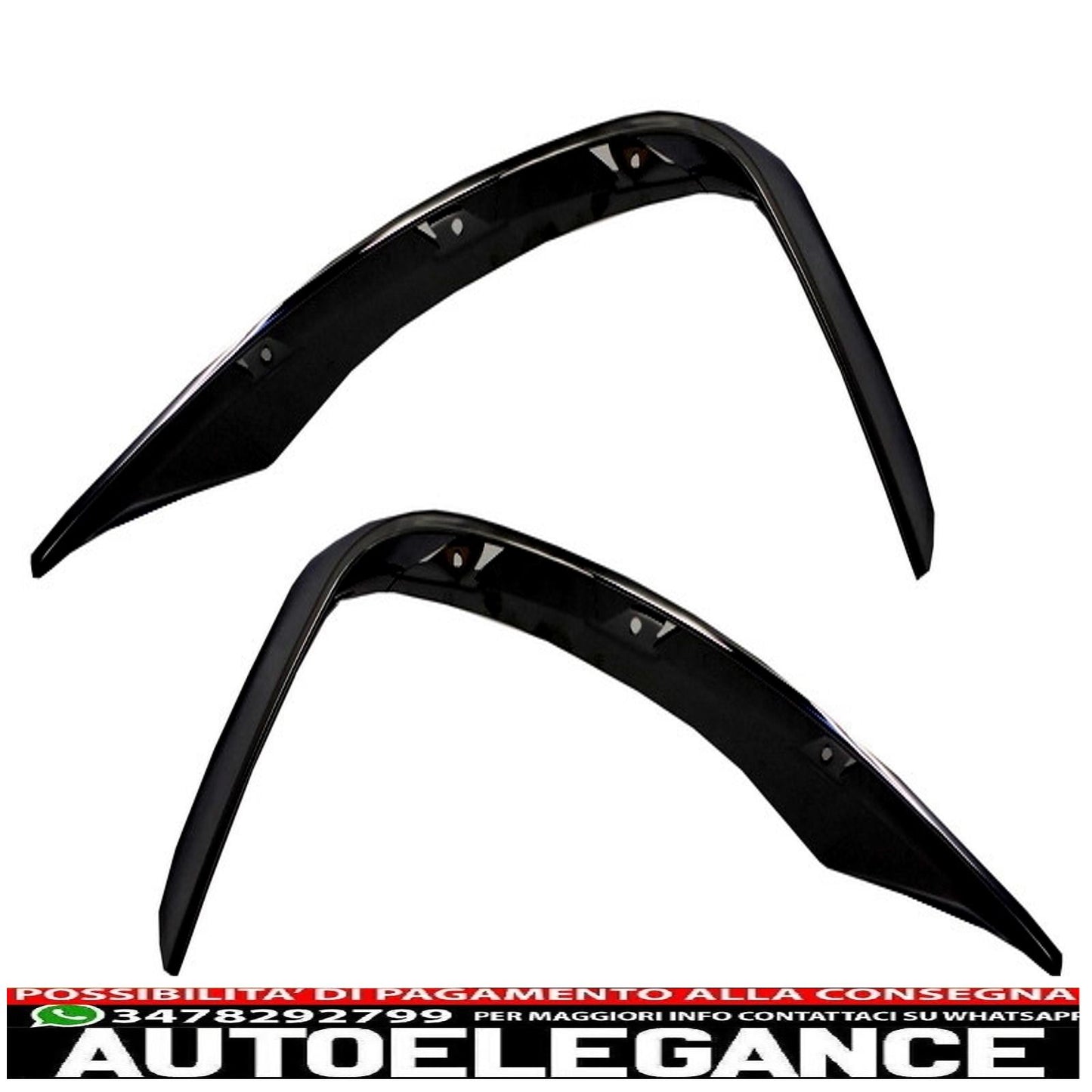 Alette splitter per paraurti anteriore adatte per mercedes w222 classe s s63 design (2013-up) edizione nera AUTOELEGANCERICAMBI