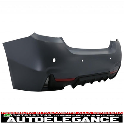 Complete body kit with matt black trunk spoiler suitable for BMW 4 Series F32 Coupe (2013-up) M-Performance design
