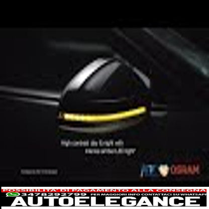 osram dynamic full led mirror turn signals ledriving dmi suitable for audi a3 s3 8v (2013-) rs3 8va (2015-) black 