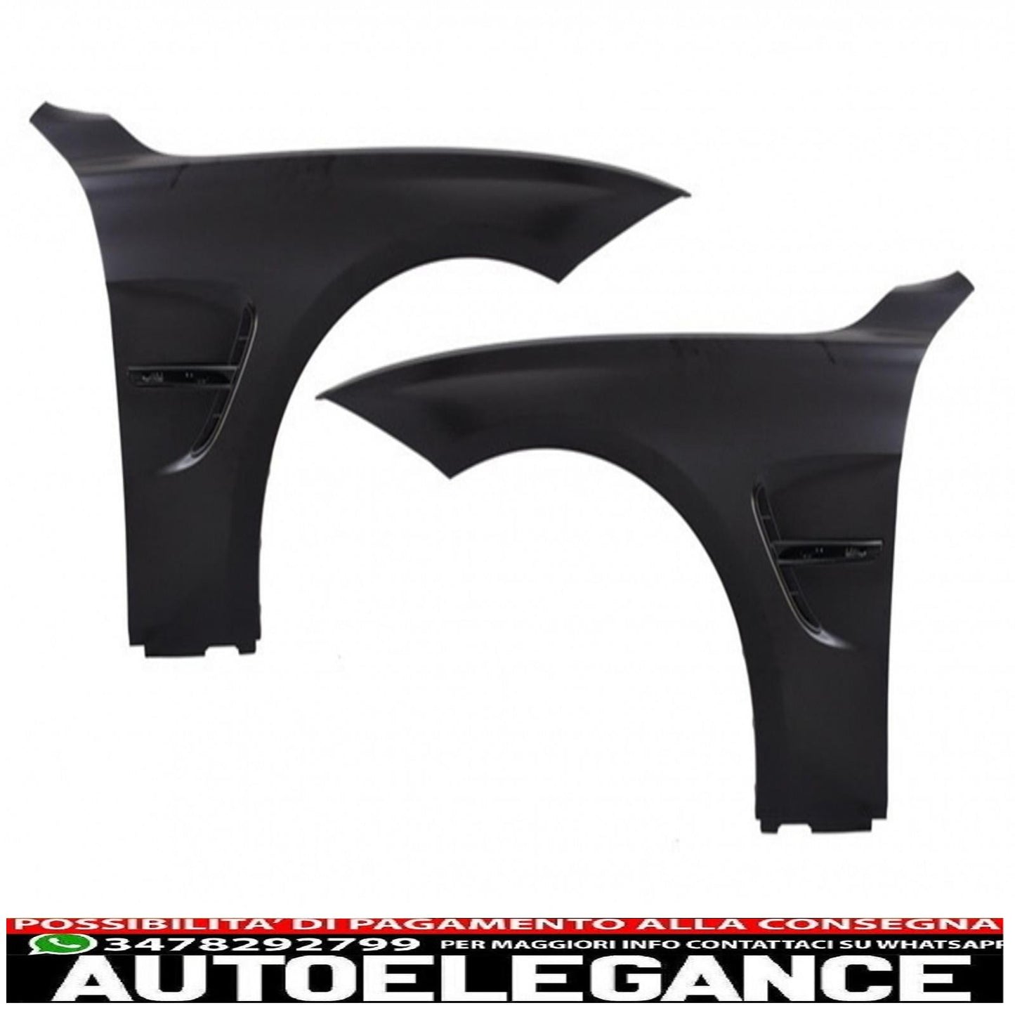 paraurti anteriore con parafanghi anteriori e minigonne laterali adatto per bmw serie 3 f30 f31 pre-lci e lci (2011-2018) design m4