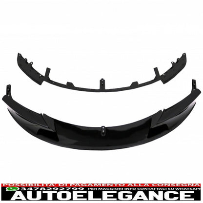 Spoiler paraurti anteriore spoiler paraurti posteriore diffusore nero lucido adatto per BMW serie 3 F30 F31 (2011-up) design m-performance