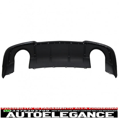 Rear bumper valance diffuser with exhaust tips suitable for audi a3 8v sline facelift (2016-2019) hatchback sportback rs3 design sport bumper