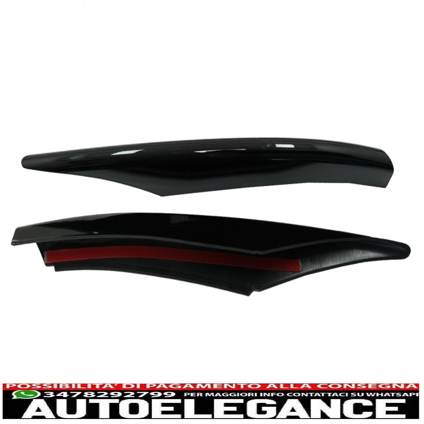 Front Bumper Splitter Aero Wings Fit For Mercedes A Class W177 Hatchback V177 Sedan (04.2018-up) A45 Piano Black Design